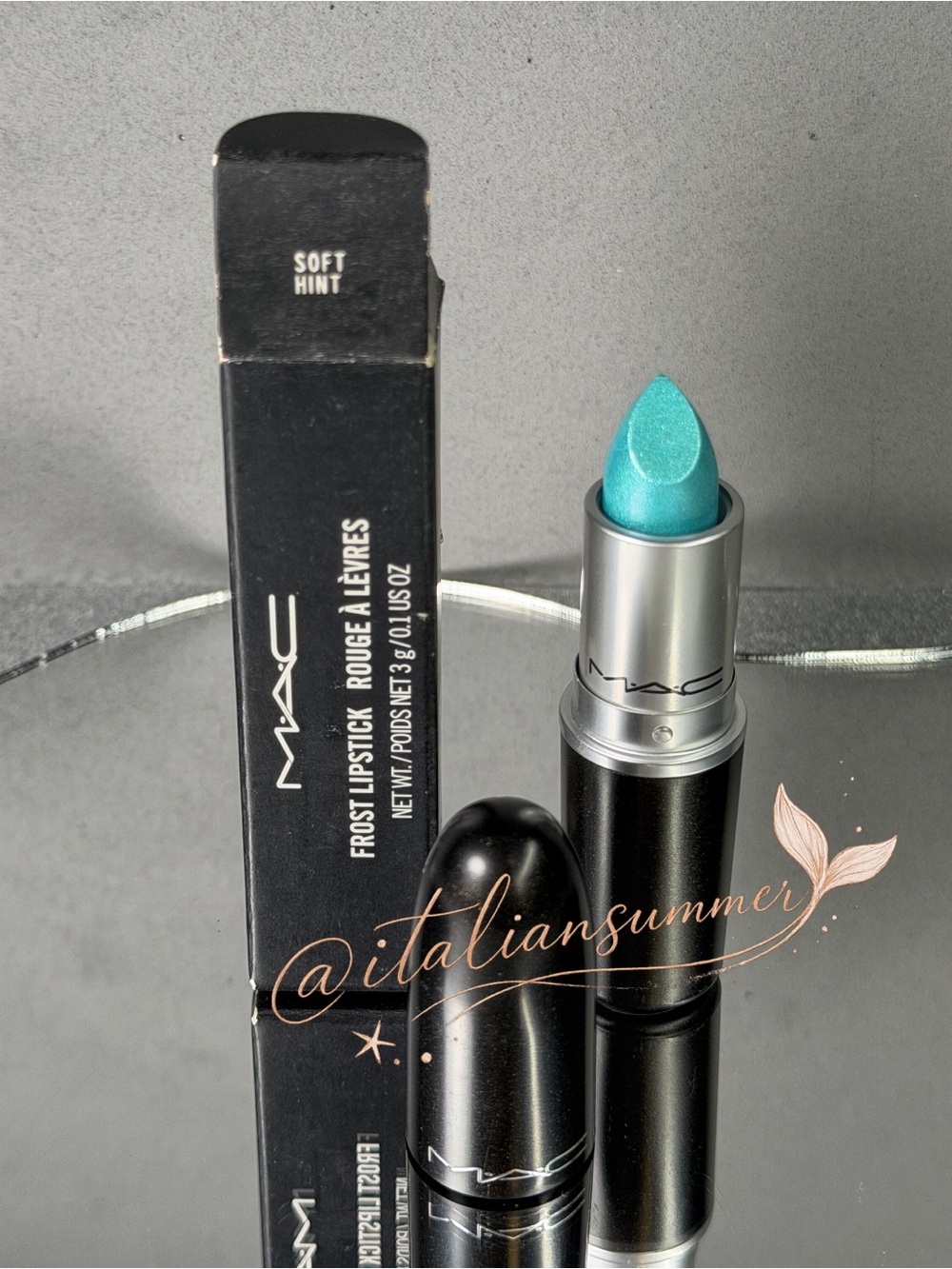 ［SOLD］MAC Frost Lipstick Soft Hint Rare Blue Lipstick New In Box